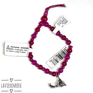 🆕 Vintage Disney Store Cleo Pink Beaded Bracelet